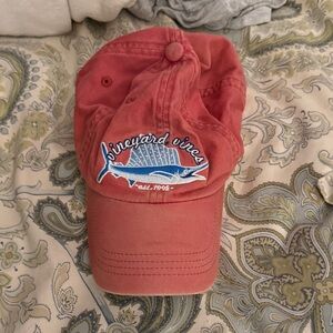 Vineyard Vines Coral Cap with Blue Marlin